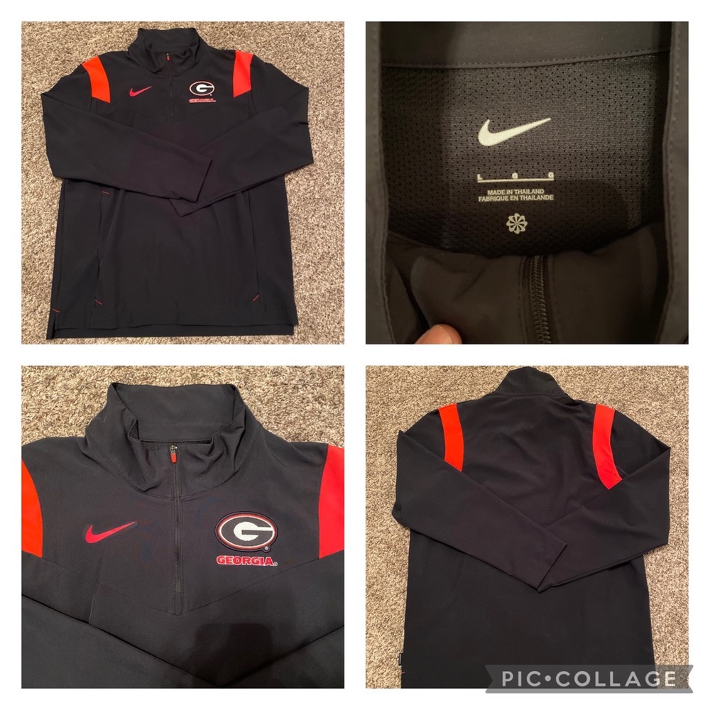 Nike Georgia Bulldogs Sideline Coaches Jacket Large Black